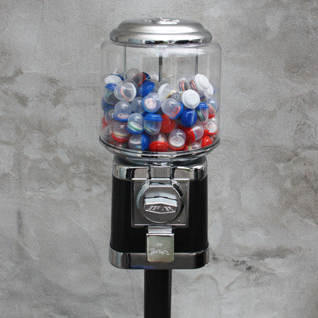 Automatic Button Vending Machine - Round Black - Complete kit option with your own button designs.