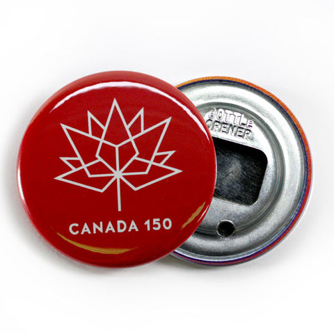 Canada Day Bottle Opener 150 Logo Red