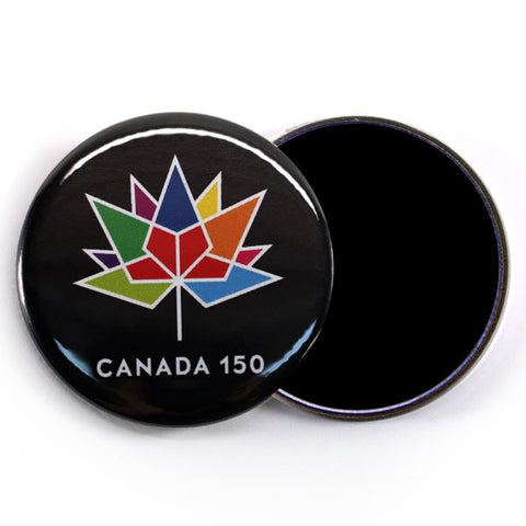 Canada Day 2017 Fridge Magnet Black