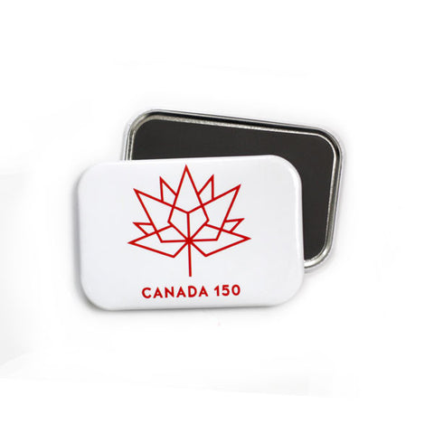 Canada 150th birthday fridge magnet white