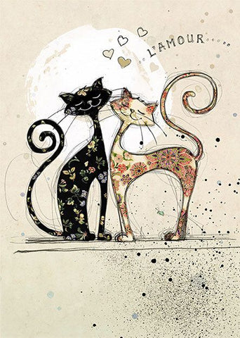 Cat Lovers But Art Greeting Card