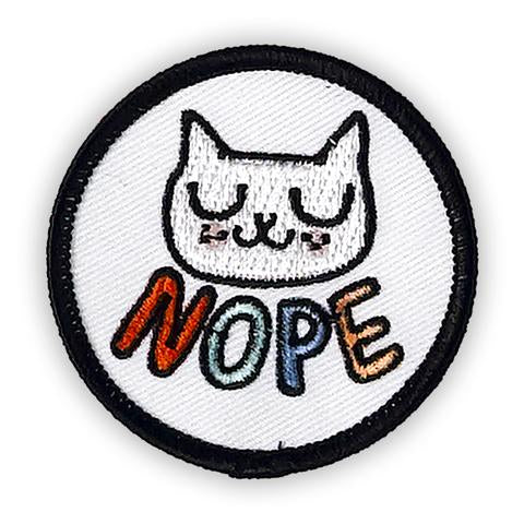 Nope-Iron-On-Patch-with-Cattitude