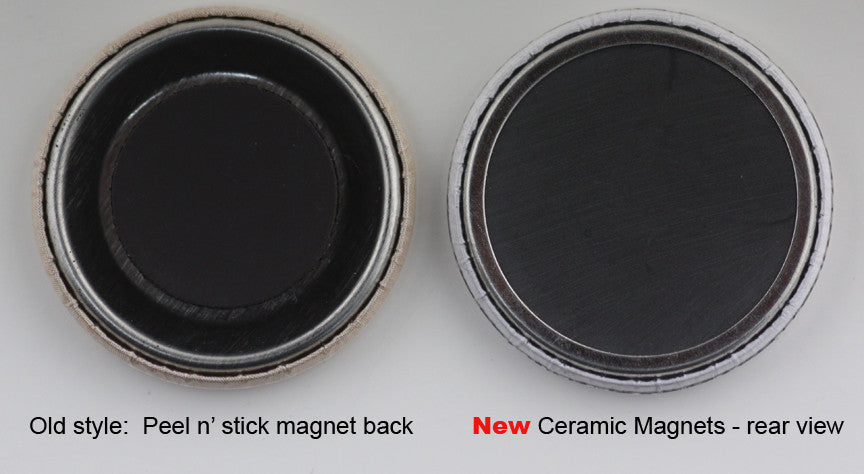 Magnetic Bar Pin Set, Magnet-Back Buttons