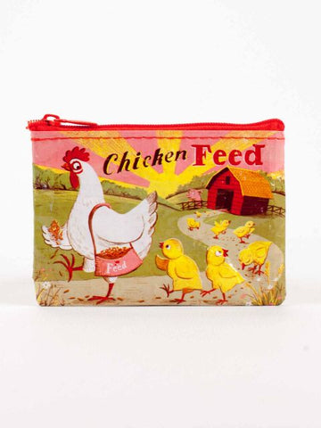 Great gift for easy-access to your change. "Chicken Feed" fun style coin purse