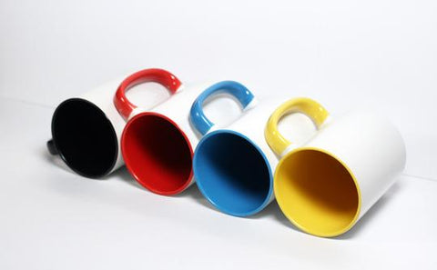 coloured custom mug blanks