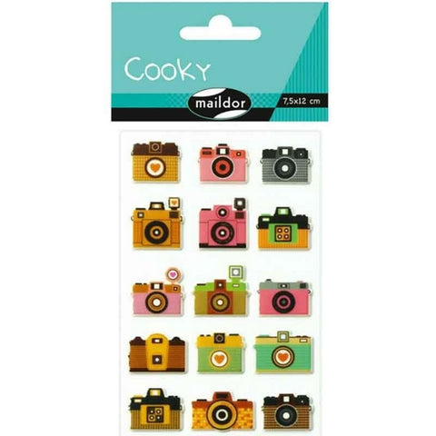 Cooky Domed Stickers Cameras