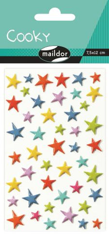 Cooky Domed Stickers Stars
