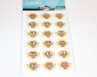 Cooky Domed Stickers Monkeys