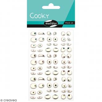 Cooky Domed Stickers Funny Eyes