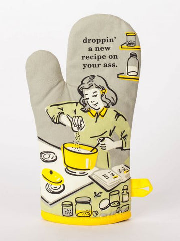 Soft Plush Oven Mitt, Droppin' A New Recipe On Your Ass