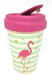 Chic Mic Bamboo Cup Flamingo