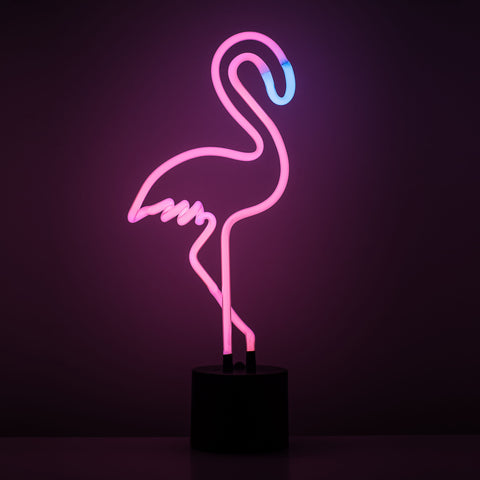 Hey Pink Flamingo Forever Neon Light