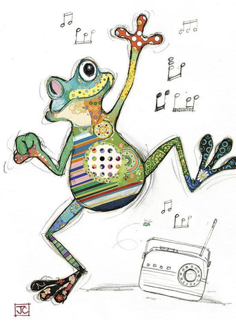 Dancing Freddy Frog Card