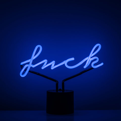 Just say it in "Fuck" Blue Neon Lamp