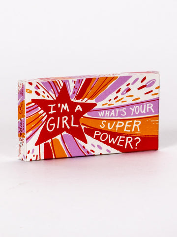 Inspirational gum for Girls, Super Power, pocket sized