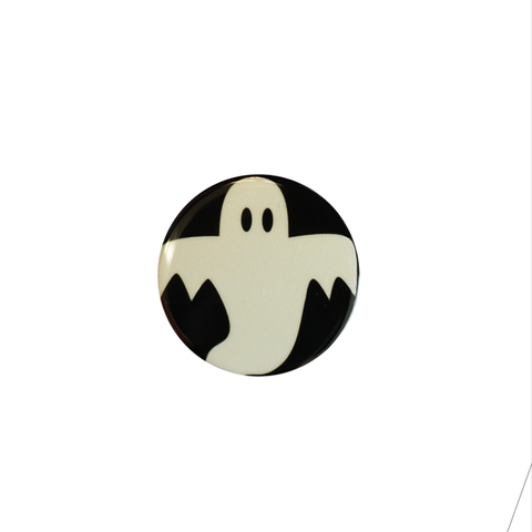 Halloween Spooky Glow-In-The-Dark Buttons Ghost
