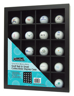 CLEARANCE: Golf Ball and Small vintage collectible display case.
