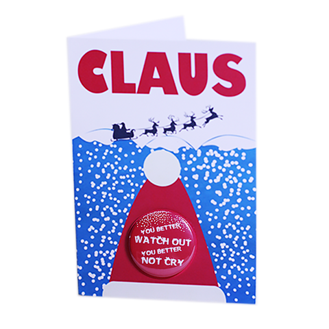 Claus - Button Greeting Card