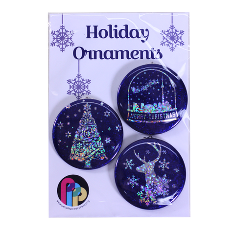 Holographic Holiday Ornaments