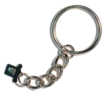 Chain Keychain with Tab