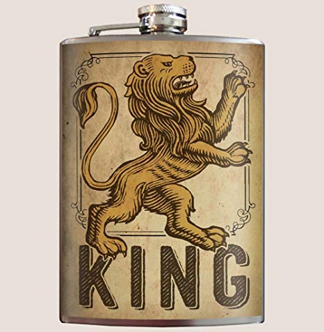 Trixie & Milo Cool Lion King Design Flask