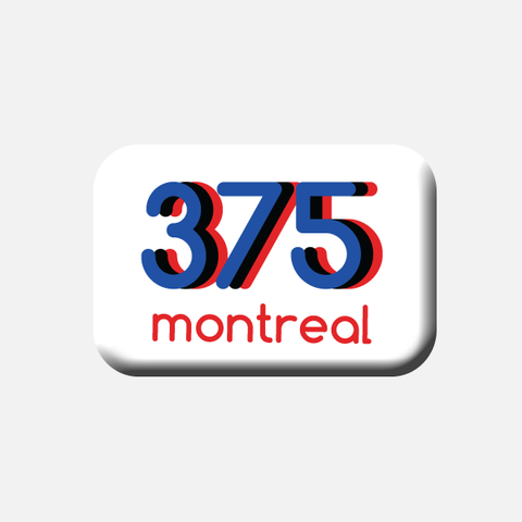 Montreal 375 merchandise retro design