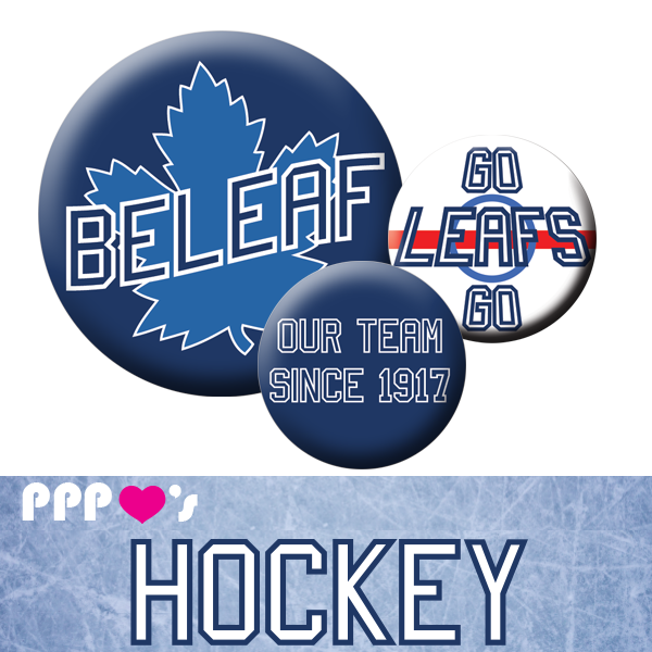People Power Pin Pack Toronto Maple Leafs Sports Team Button Badge