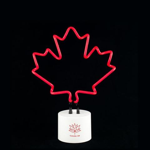 Canada 150 Maple Neon Desk Light