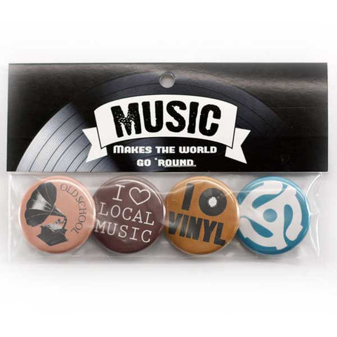 Music Makes the World Go 'Round (Neutrals) Button Pack