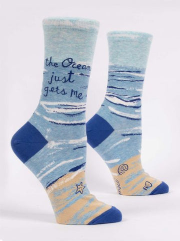 Ocean Lovers Cozy Soft Women's Crew Socks