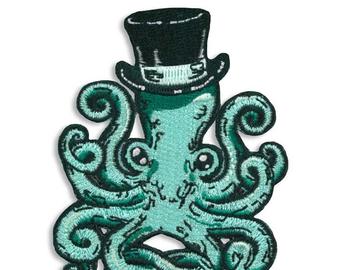 Cool Octopus Embroidered Patch