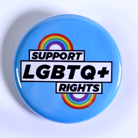 Blue Campaign Badge - Support LGBTQ+ Rights 