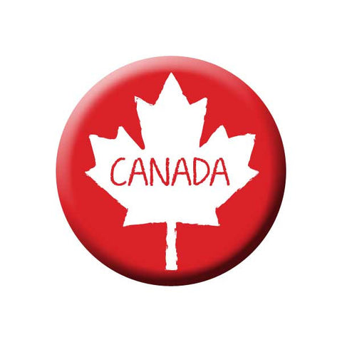 Canada Maple Leaf Button