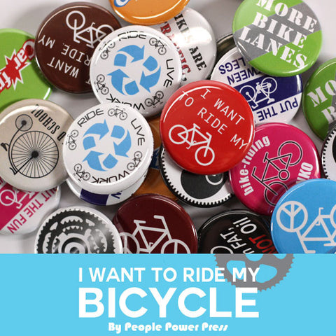 Bicycle Buttons Collection from People Power Press