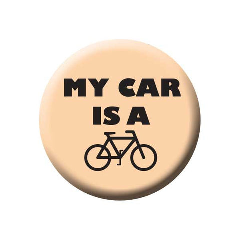 My Car Is A Bicycle, Peach, Bicycle Buttons Collection from People Power Press