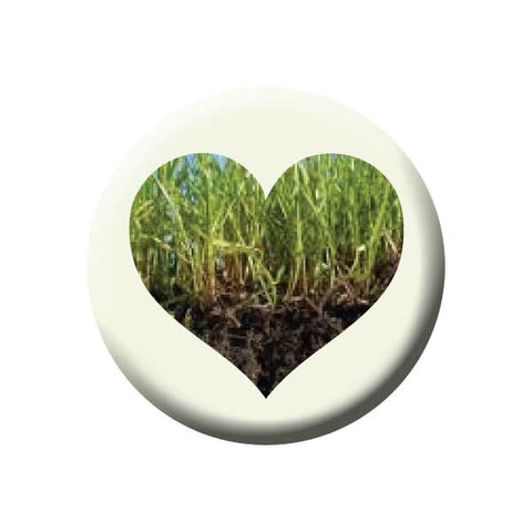 Grass Heart, Earth Environment Buttons Collection from People Power Press