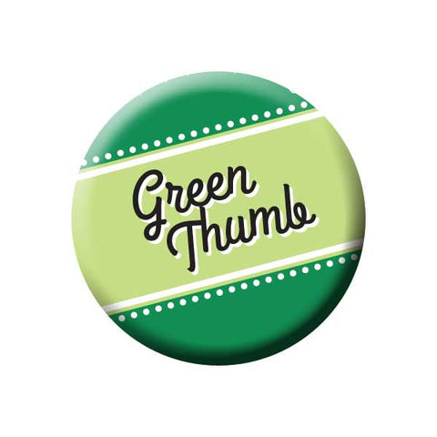 Green Thumb, Green, Earth Environment Buttons Collection from People Power Press