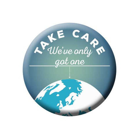 Take Care We've Only Got One, Earth, Earth Environment Buttons Collection from People Power Press