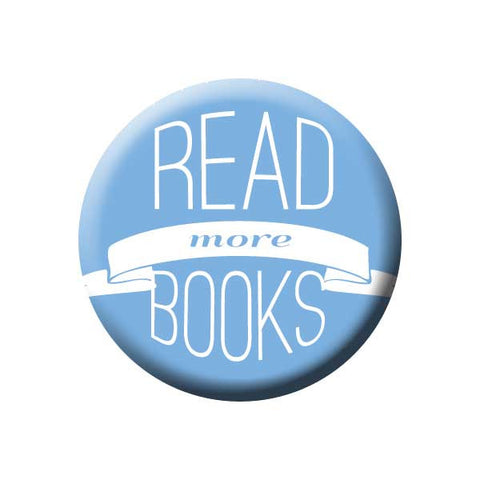 Read More Books, Blue, Reading Book Buttons Collection from People Power Press