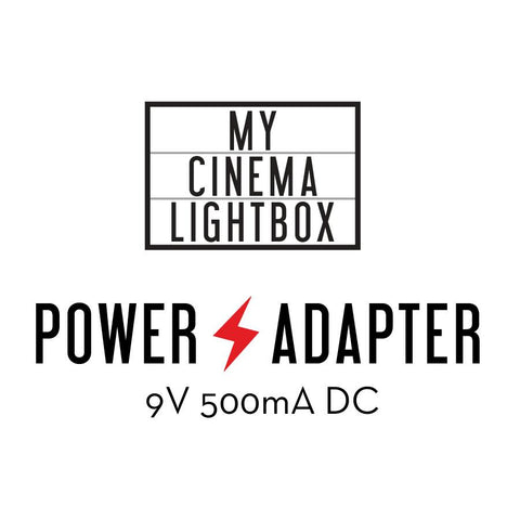 Power adapter for My Cinema Vintage Edition Lightbox
