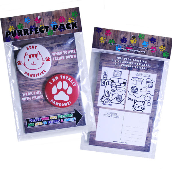 Purrfect Pack - Cat Buttons
