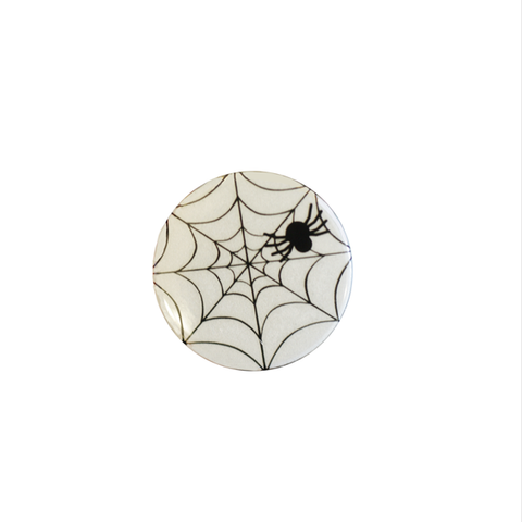 Halloween Spooky Reflect-O Buttons Spider Web