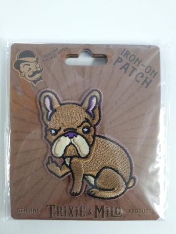 Rude Frenchie Embroidered Patch, Iron-On