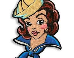Sailor Girl Embroidered Patch