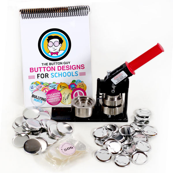 2-1/4" Button Maker School Kit includes FREE School Artwork & Design Book