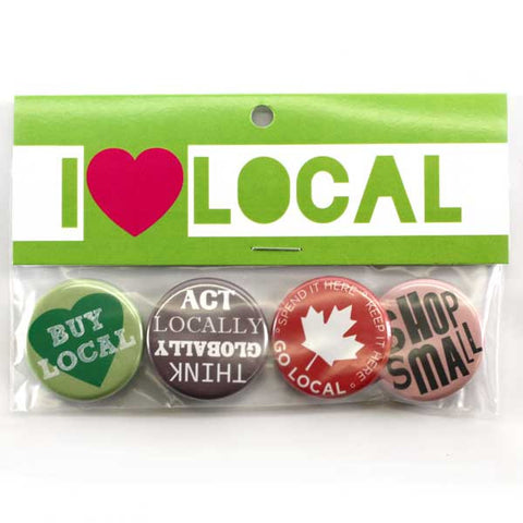 I (Heart) Local Button Pack
