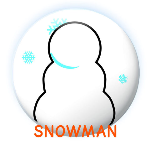 Snowy Faces Dry Erase Magnets