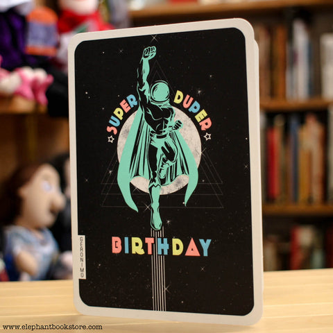 Super Duper Birthday Geronimo Retro Super Futuristic Card