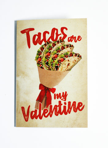 Tacos Are My Valentine - Button Greeting Card