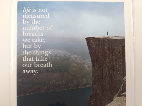 Nature Image With Beauty Quote Greeting Card